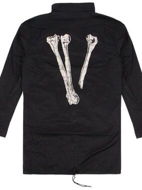 VLONE Bone Logo Field Jacket FW17 Black Made in Japan M-65 Parka A$AP Mob Size L